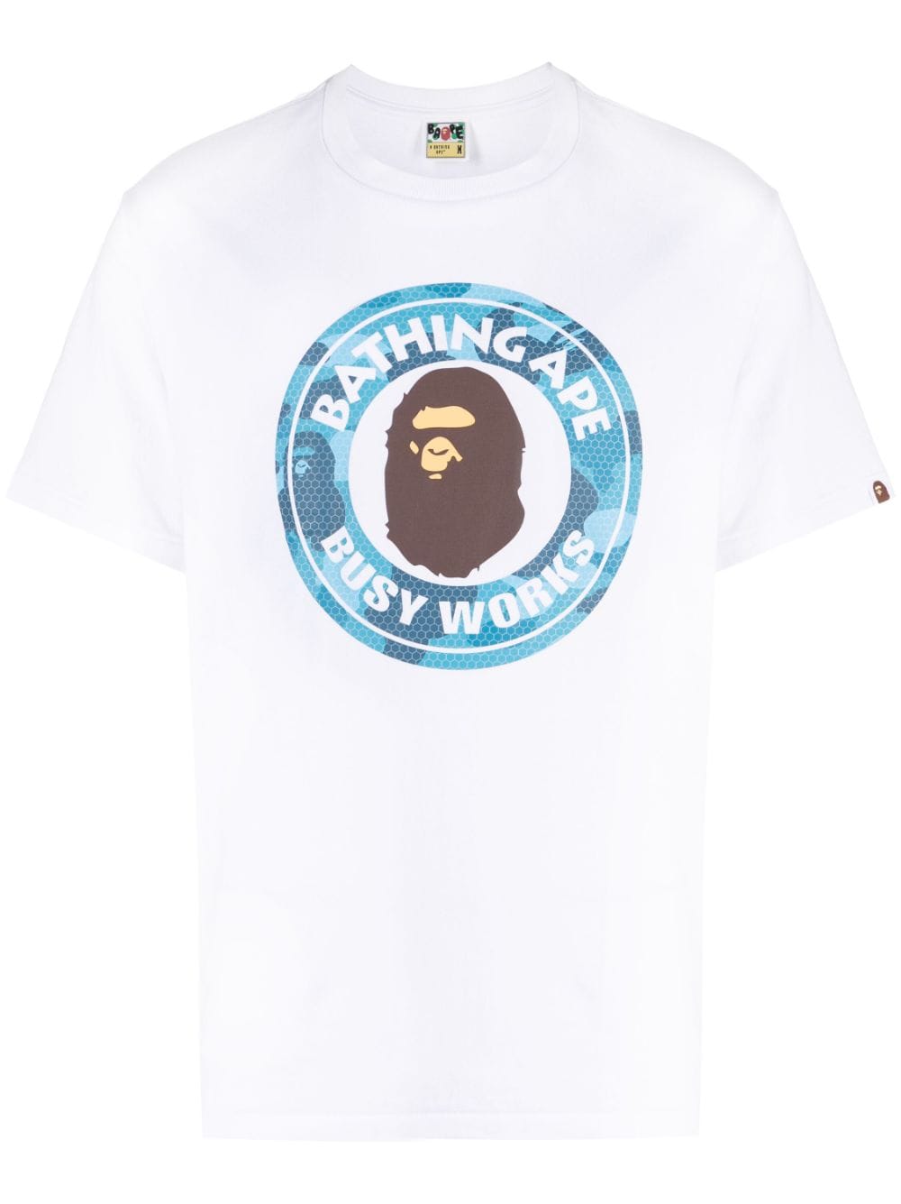 A BATHING APE® T-Shirt mit "Busy Works"-Print - Weiß von A BATHING APE®