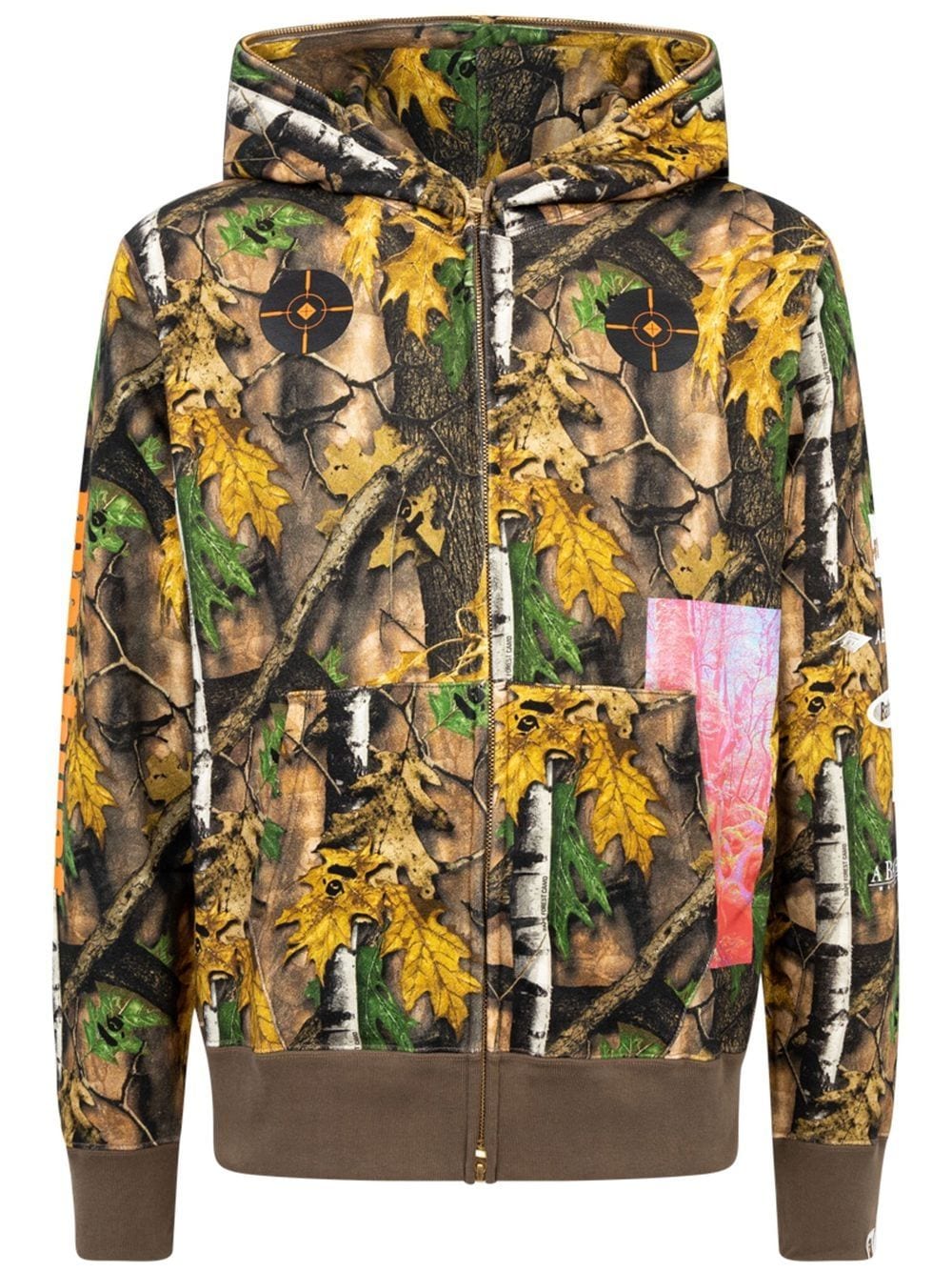 A BATHING APE® Forest Camo Wide Kapuzenjacke - Braun von A BATHING APE®