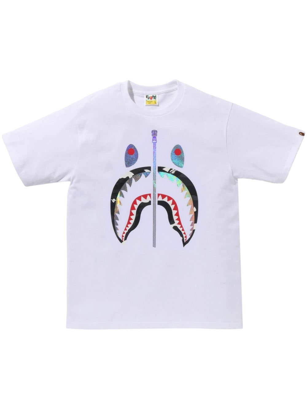 A BATHING APE® Glitter Shark T-Shirt - Weiß von A BATHING APE®