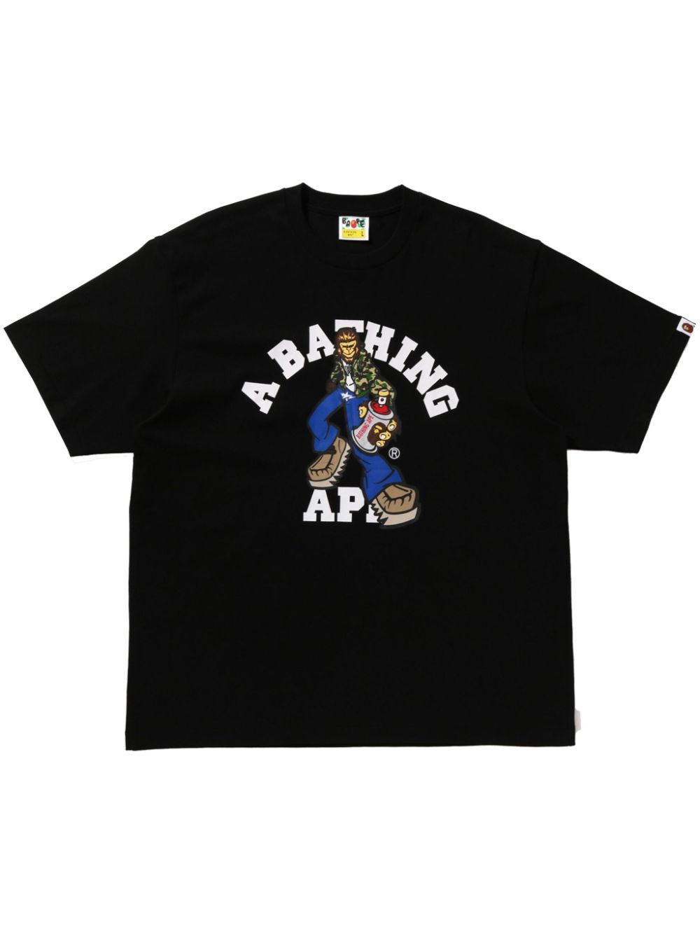 A BATHING APE® Graffiti Character T-Shirt - Schwarz von A BATHING APE®