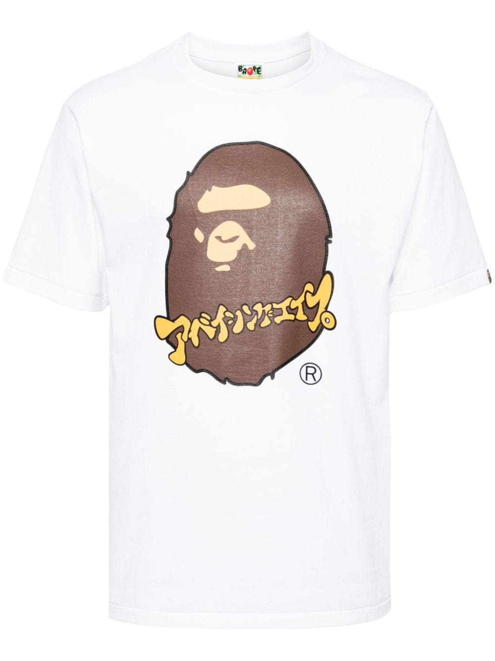 A BATHING APE® Katakana Ape Head T-Shirt - Weiß von A BATHING APE®