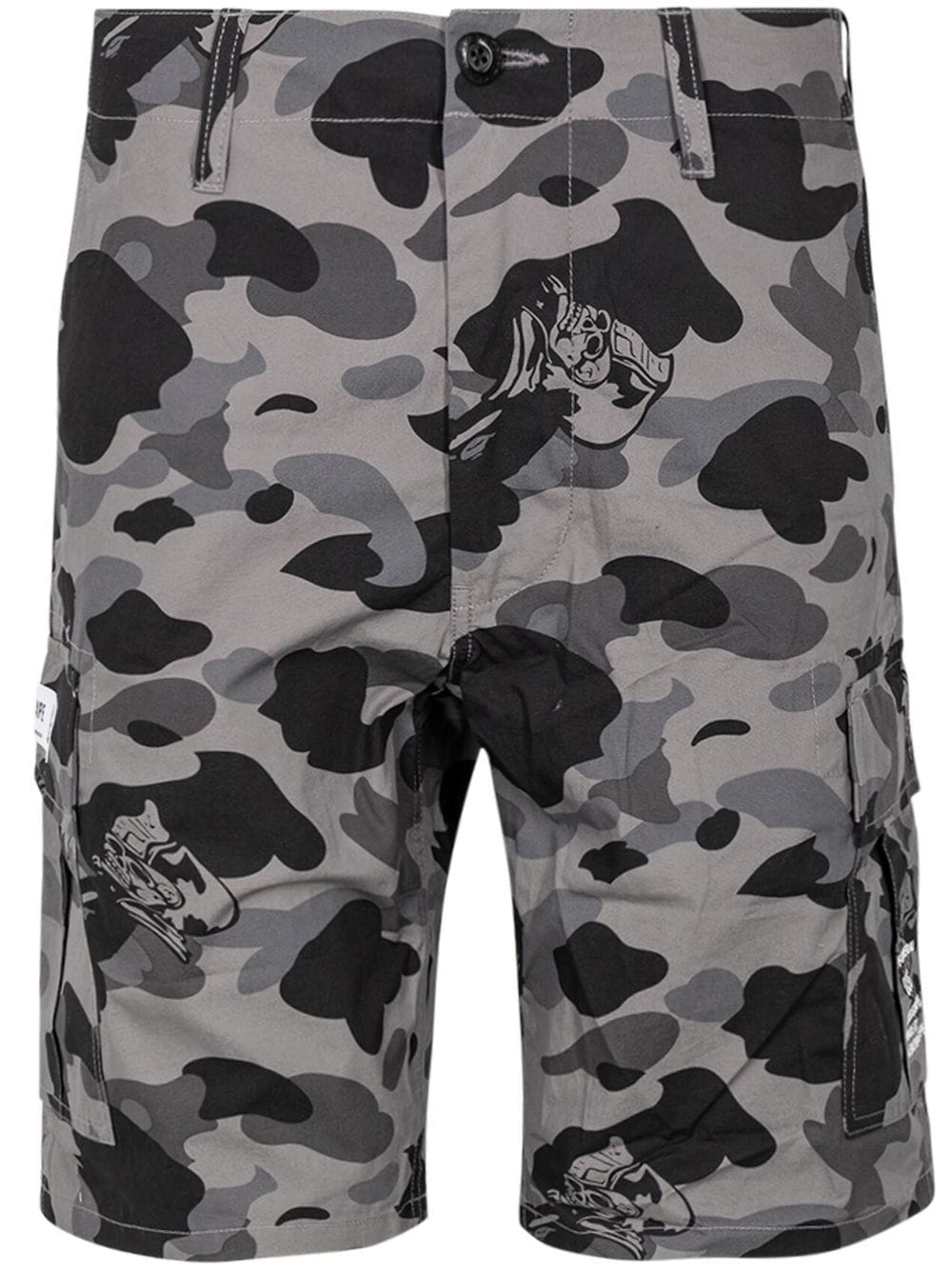 A BATHING APE® Ursus Shorts im Military-Look - Grau von A BATHING APE®