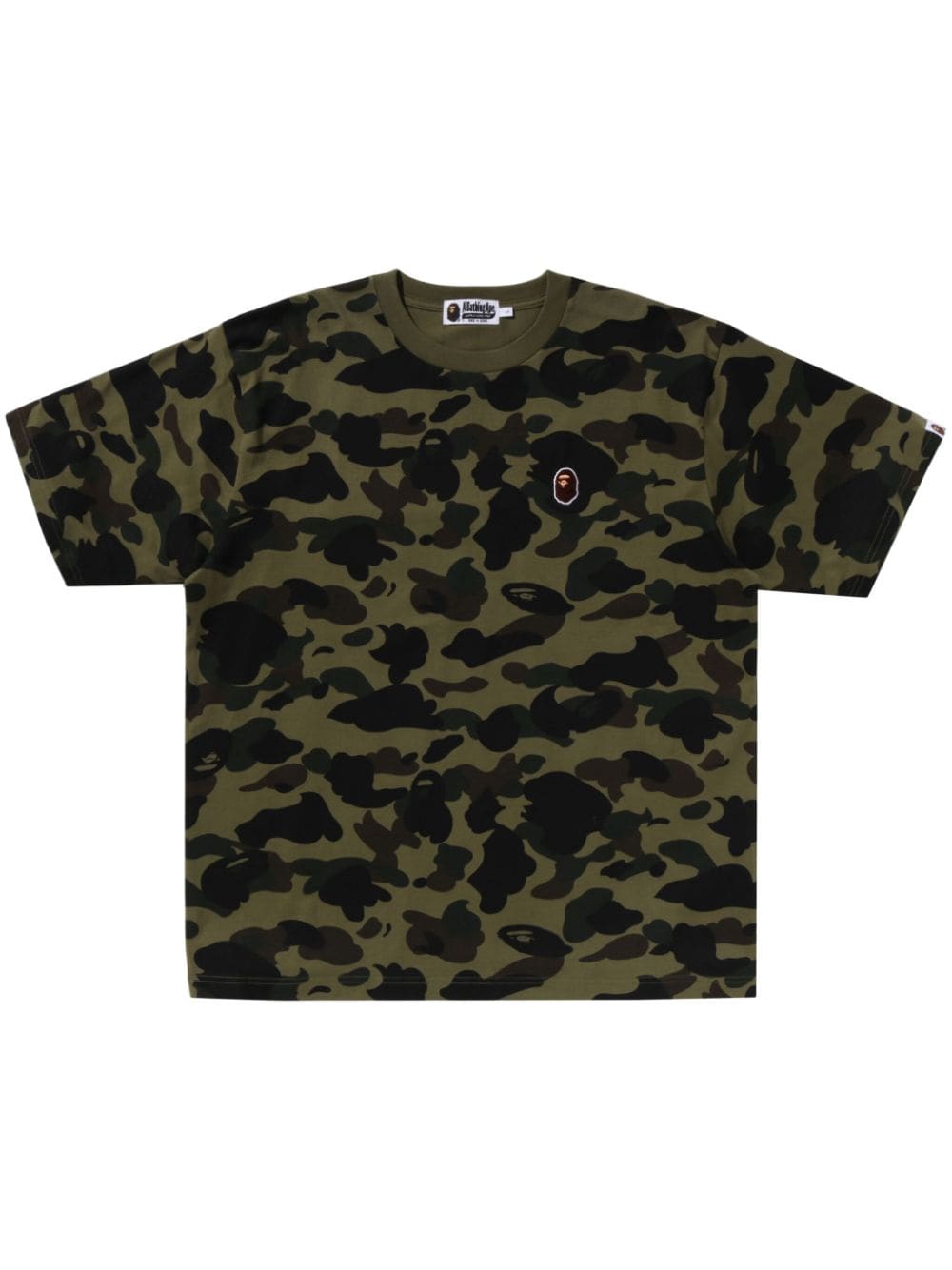 A BATHING APE® T-Shirt mit Logo-Stickerei - Grün von A BATHING APE®