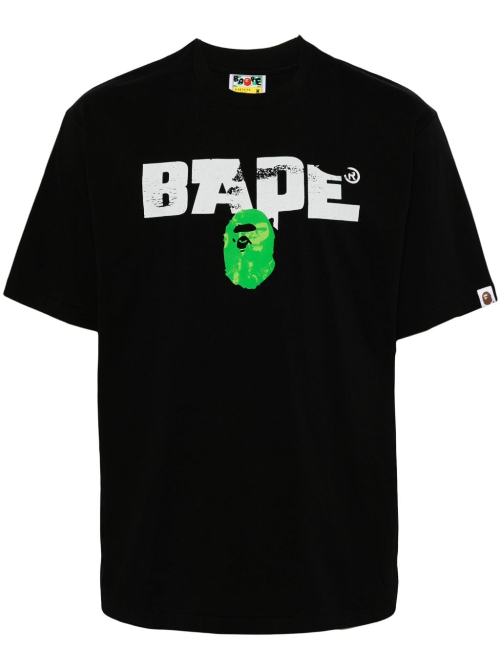 A BATHING APE® graphic-print cotton t-shirt - Schwarz von A BATHING APE®