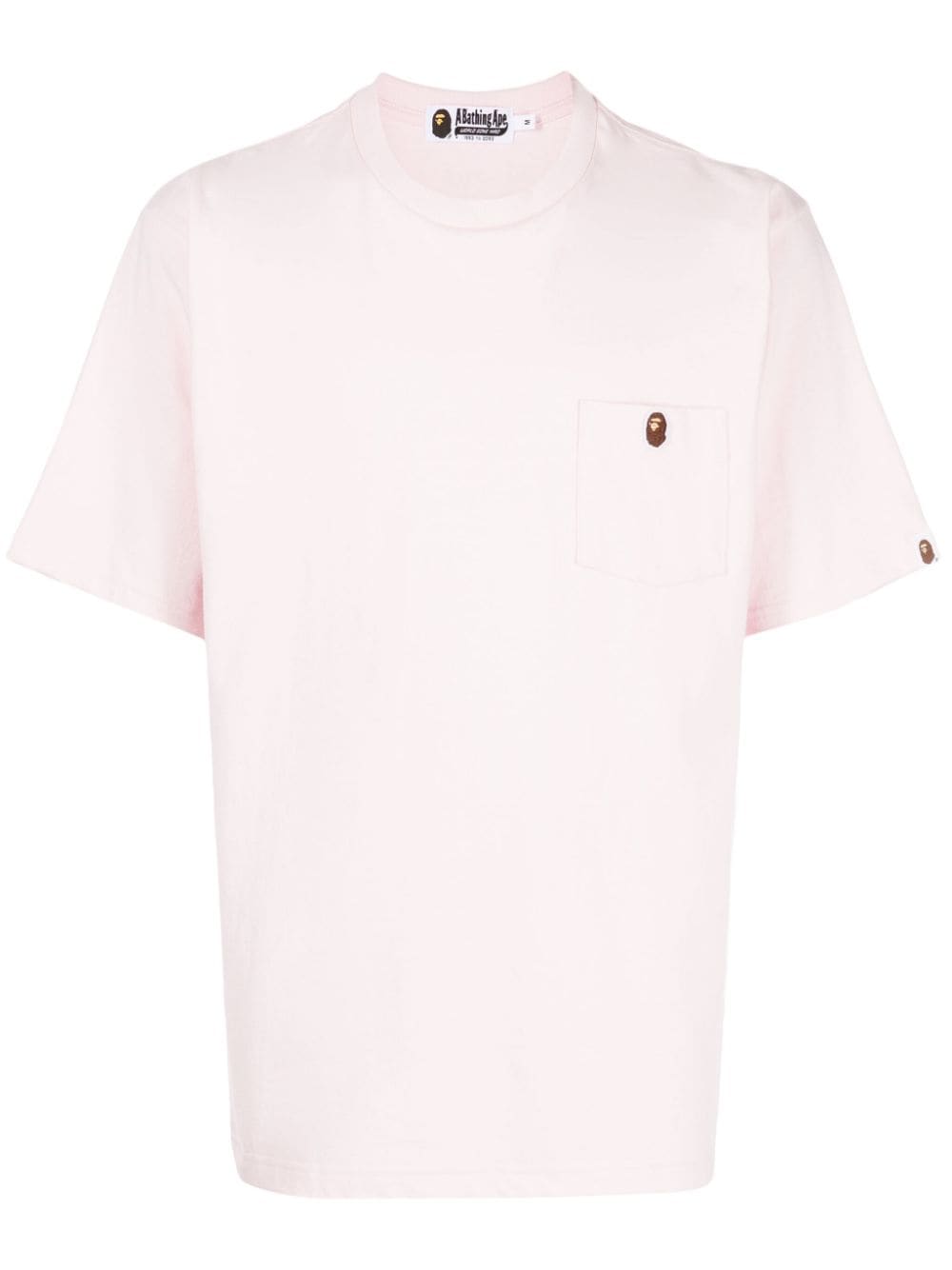 A BATHING APE® T-Shirt mit Logo-Patch - Rosa von A BATHING APE®