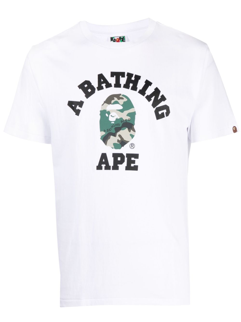 A BATHING APE® T-Shirt mit Logo-Patch - Weiß von A BATHING APE®