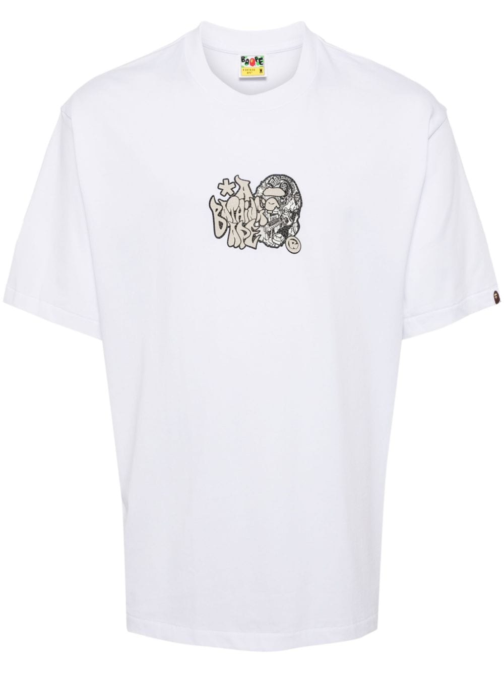 A BATHING APE® logo-print cotton t-shirt - Weiß von A BATHING APE®