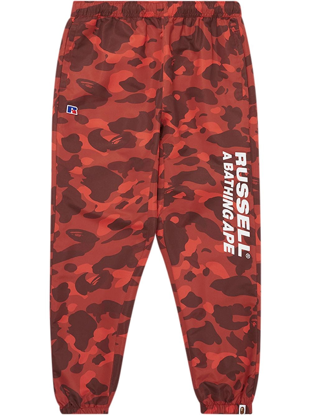 A BATHING APE® x Russell Jogginghose mit Camouflage-Print - Rot von A BATHING APE®