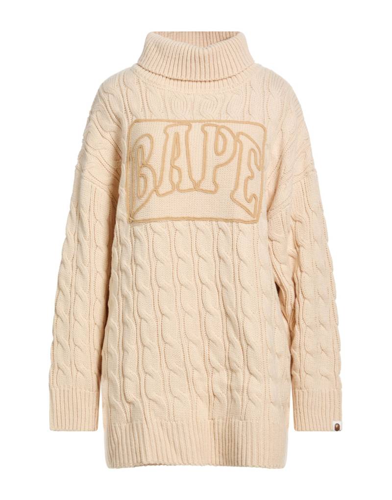 A BATHING APE Rollkragenpullover Damen Beige von A BATHING APE