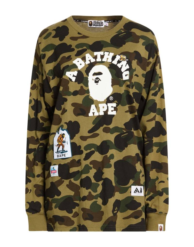 A BATHING APE T-shirts Damen Militärgrün von A BATHING APE