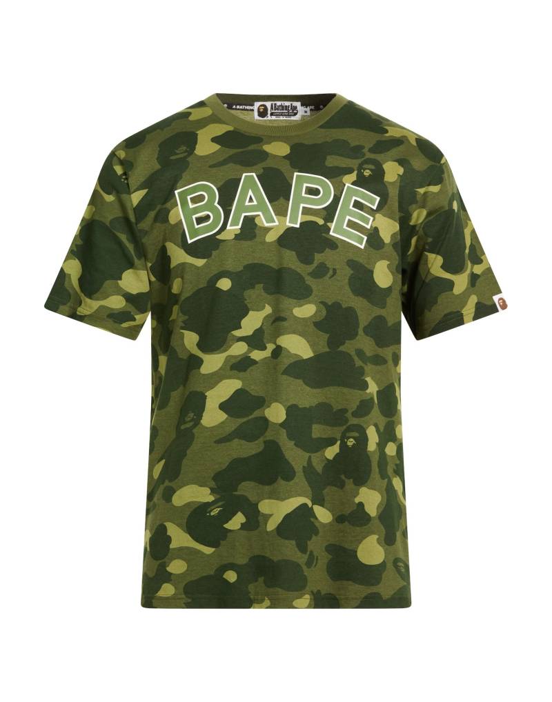 A BATHING APE T-shirts Herren Militärgrün von A BATHING APE