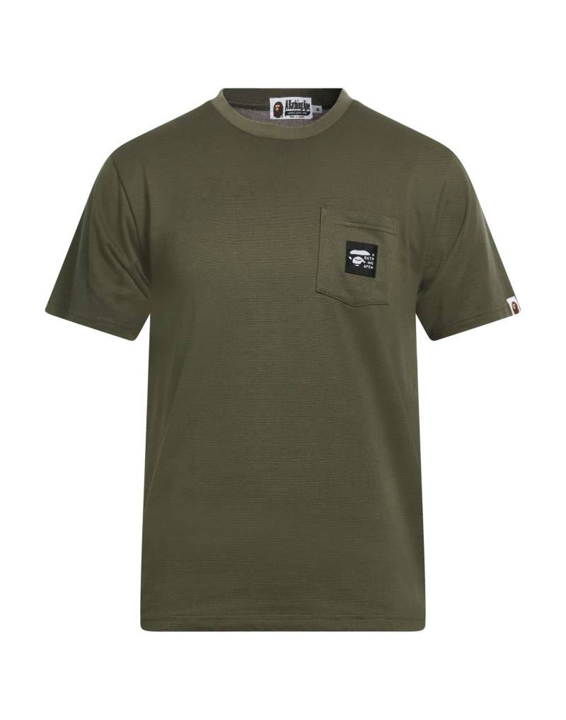 A BATHING APE T-shirts Herren Militärgrün von A BATHING APE