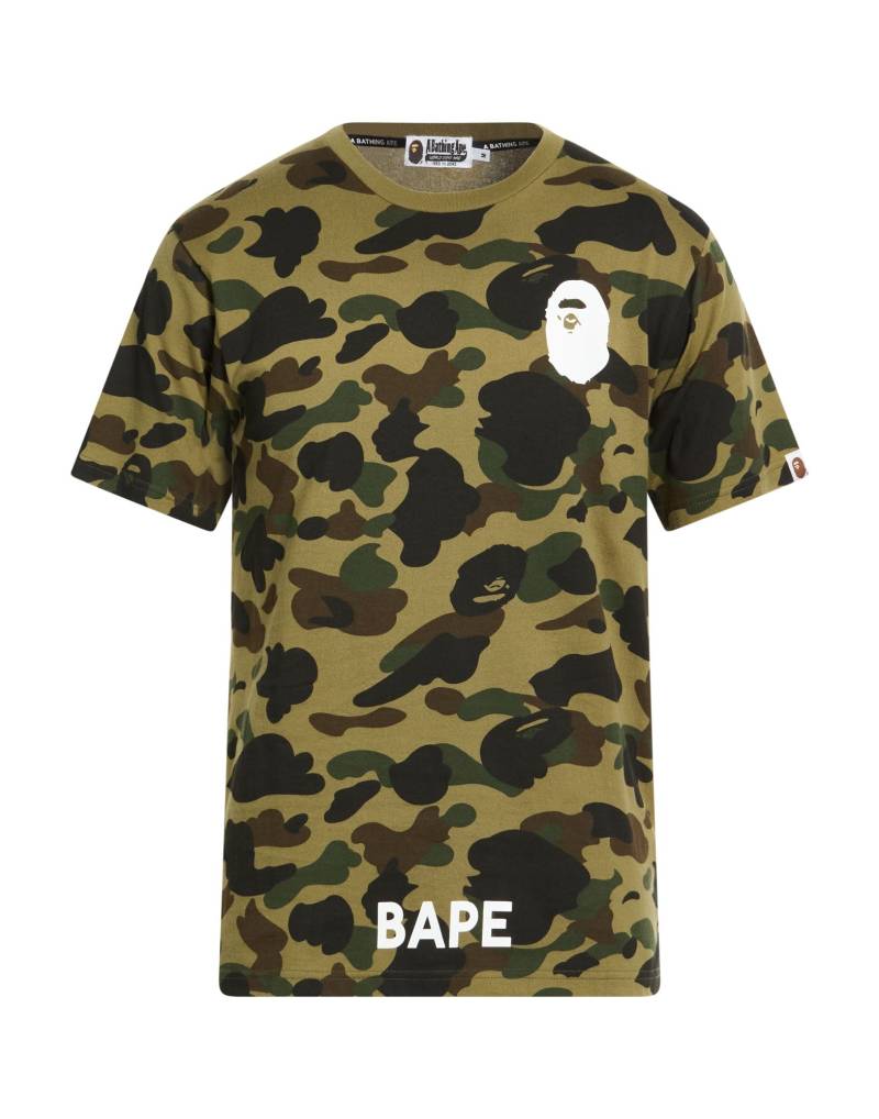 A BATHING APE T-shirts Herren Militärgrün von A BATHING APE