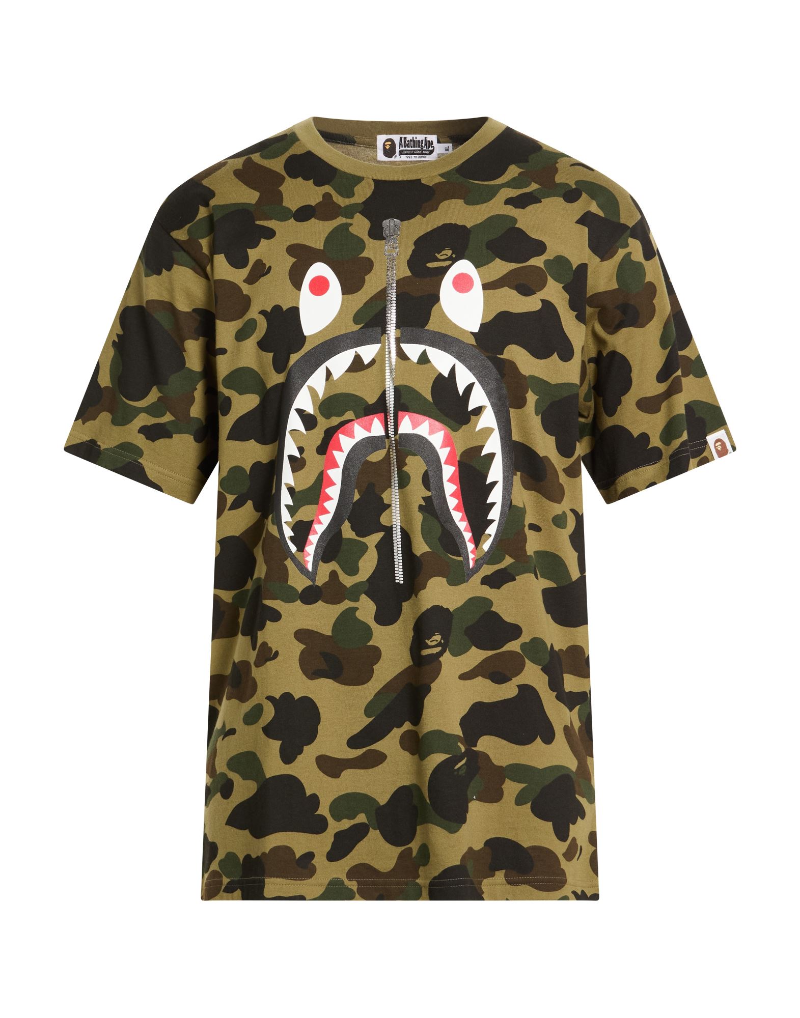 A BATHING APE T-shirts Herren Militärgrün von A BATHING APE