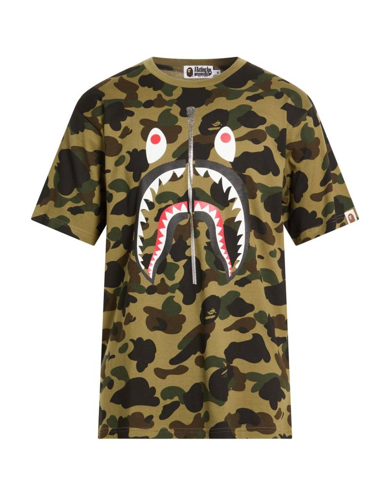 A BATHING APE T-shirts Herren Militärgrün von A BATHING APE