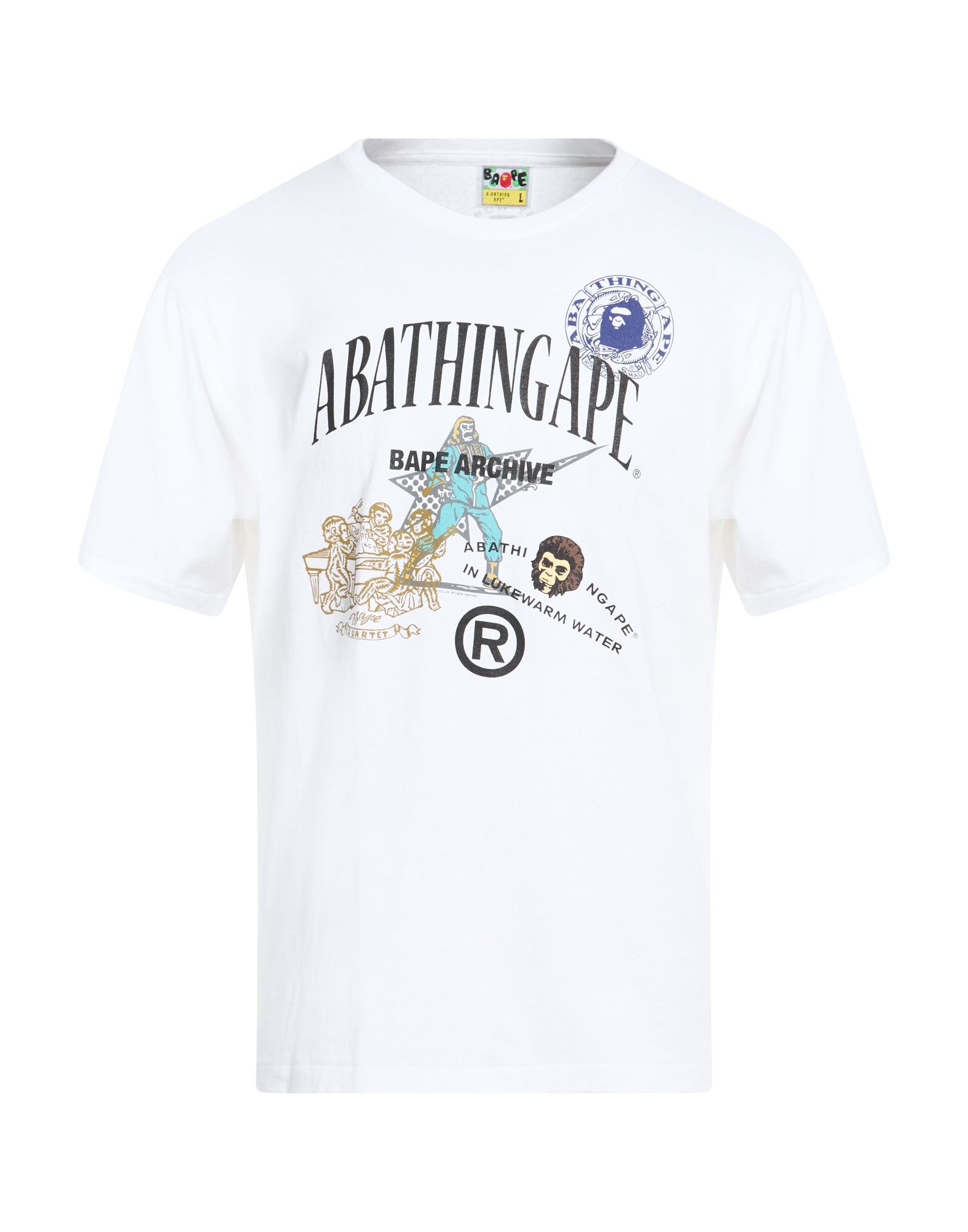 A BATHING APE T-shirts Herren Weiß von A BATHING APE