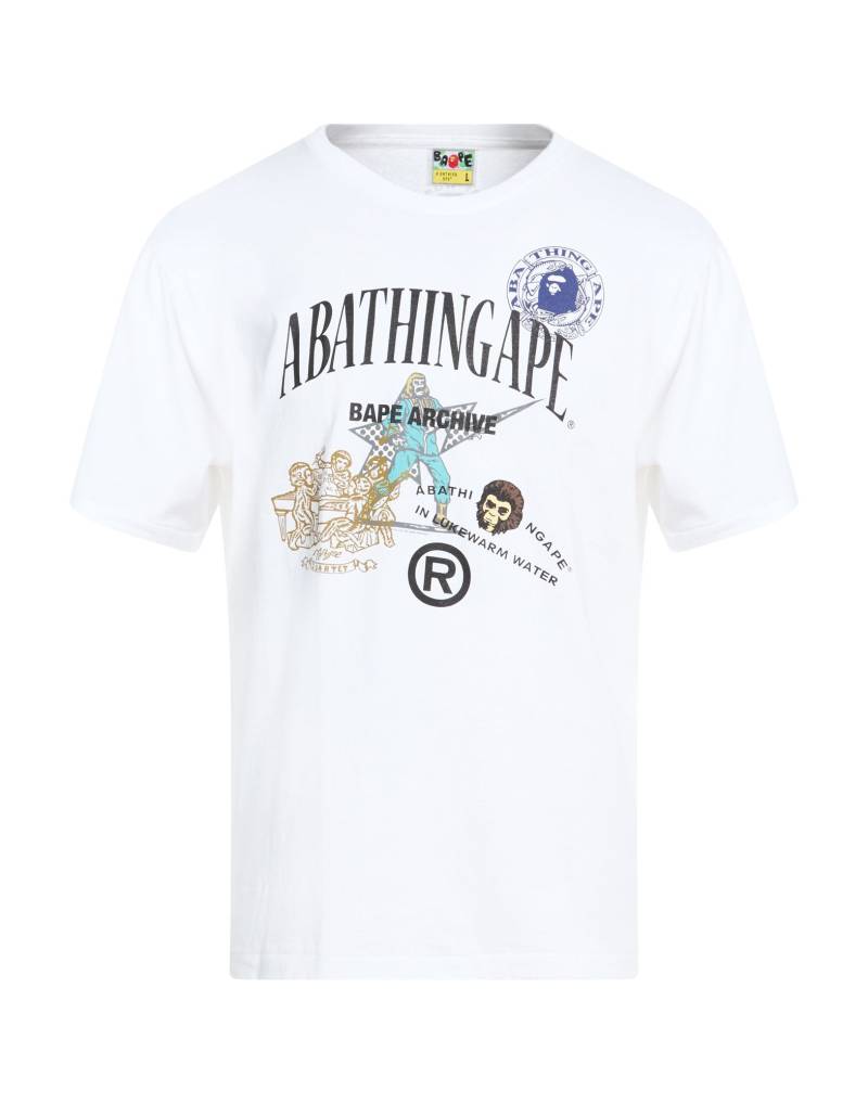 A BATHING APE T-shirts Herren Weiß von A BATHING APE