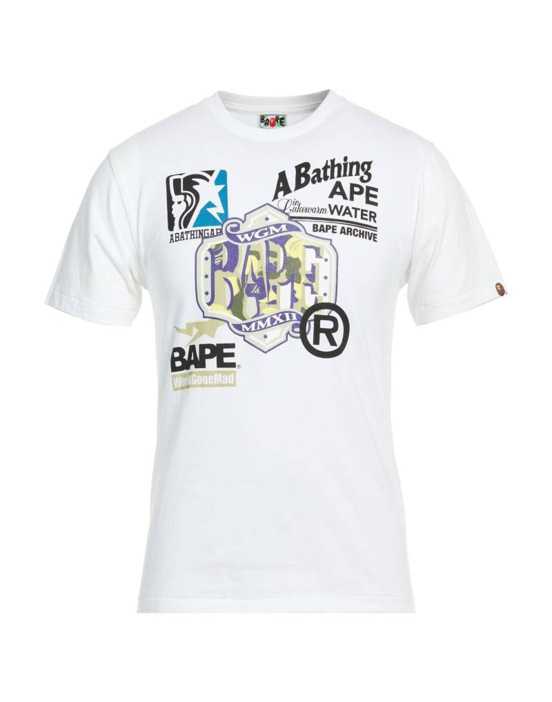 A BATHING APE T-shirts Herren Weiß von A BATHING APE