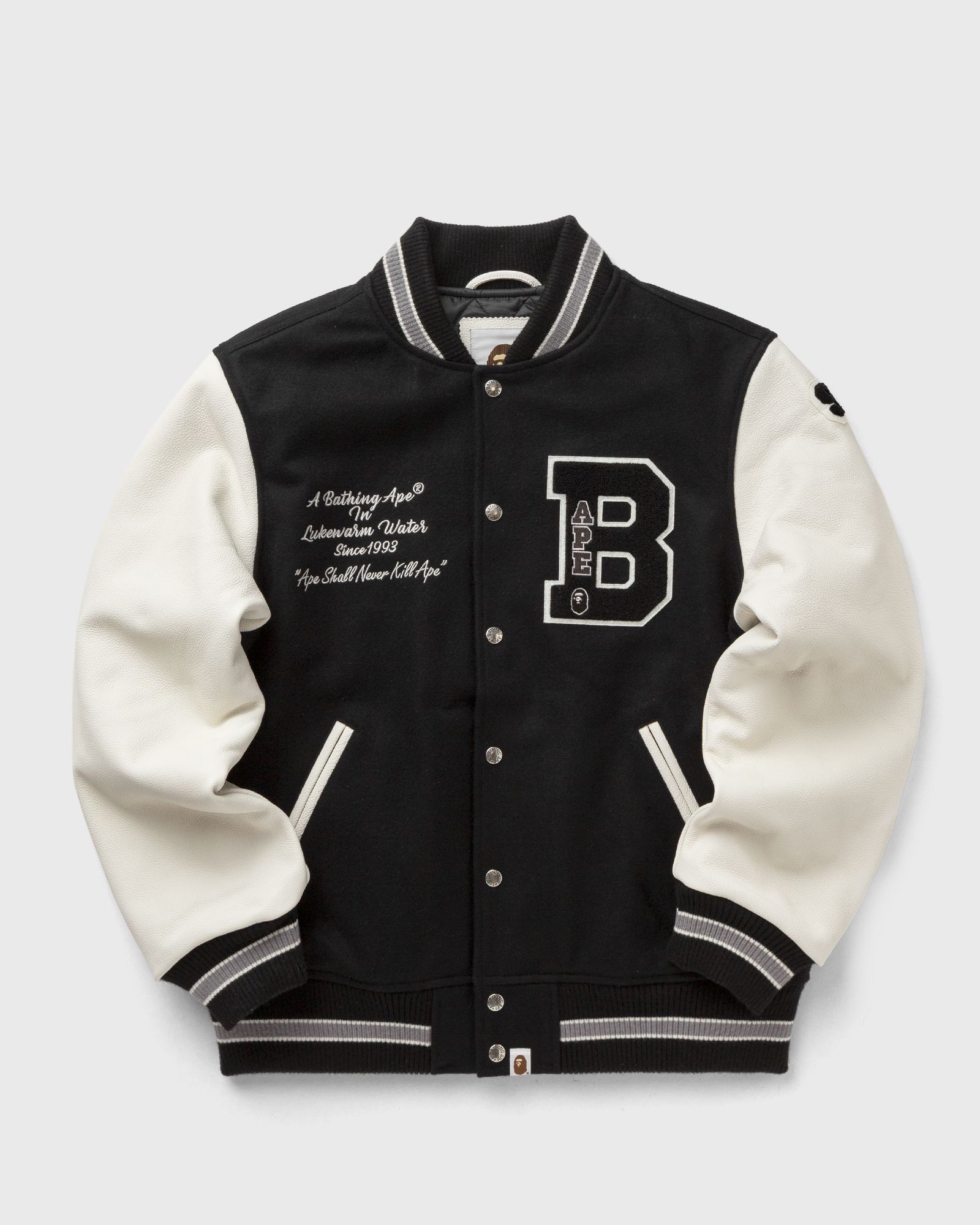 A Bathing Ape EMBROIDERY VARSITY JACKET men Bomber Jackets black in Größe:M A Bathing Ape EMBROIDERY VARSITY JACKET men Bomber Jackets black in Größe:M von A Bathing Ape
