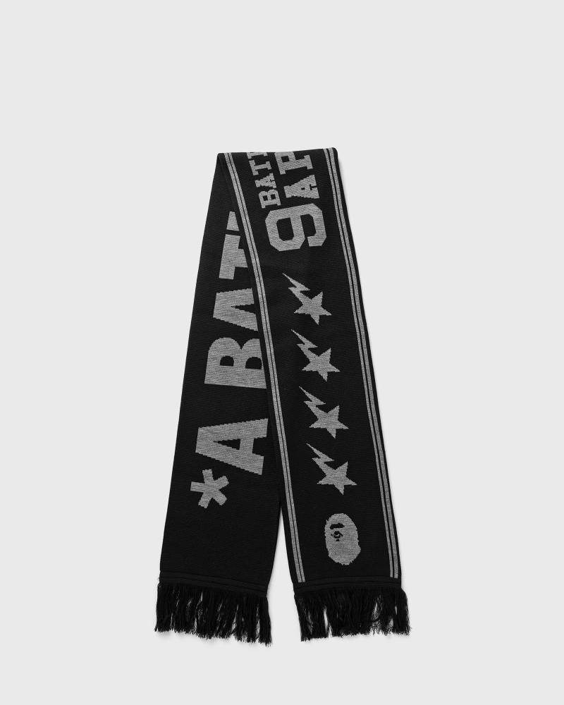 A Bathing Ape JACQUARD BAPE LOGO LONG SCARF men Scarves black in Größe:ONE SIZE von A Bathing Ape
