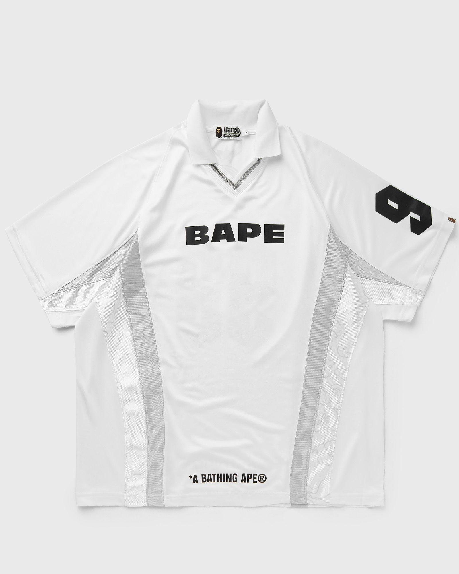 A Bathing Ape MULTI LOGO RELAXED FIT SOCCER JERSEY men Jerseys white in Größe:XL von A Bathing Ape