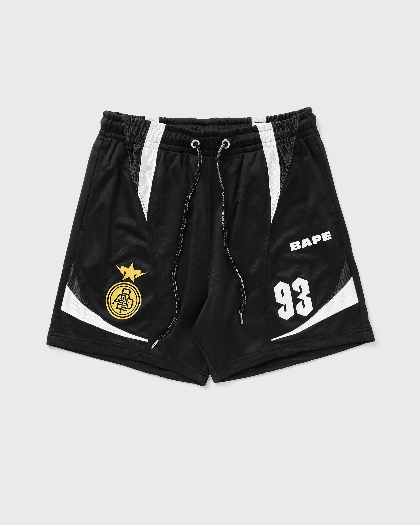 A Bathing Ape MULTI LOGO RELAXED FIT SOCCER SHORTS men Sport & Team Shorts black in Größe:L von A Bathing Ape