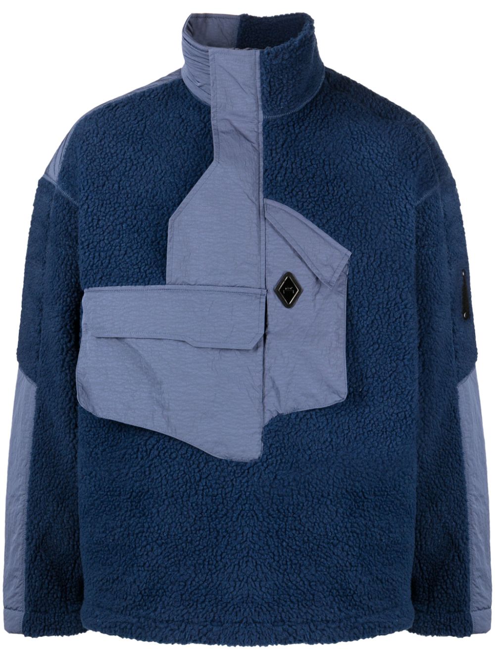 A-COLD-WALL* Bonded Axis Fleecejacke - Blau von A-COLD-WALL*