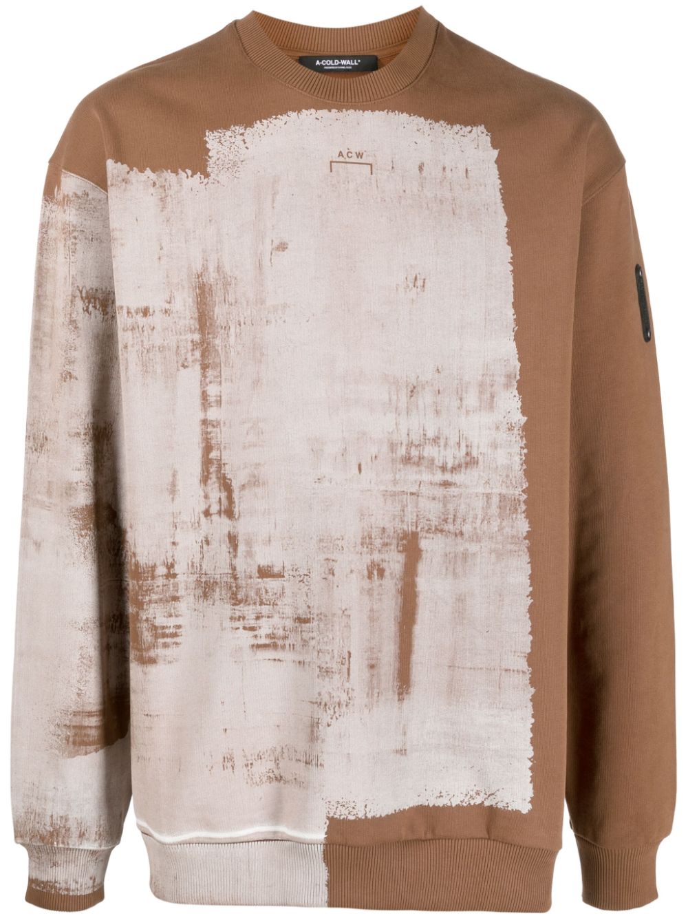A-COLD-WALL* Sweatshirt mit Pinselstrich-Print - Braun von A-COLD-WALL*