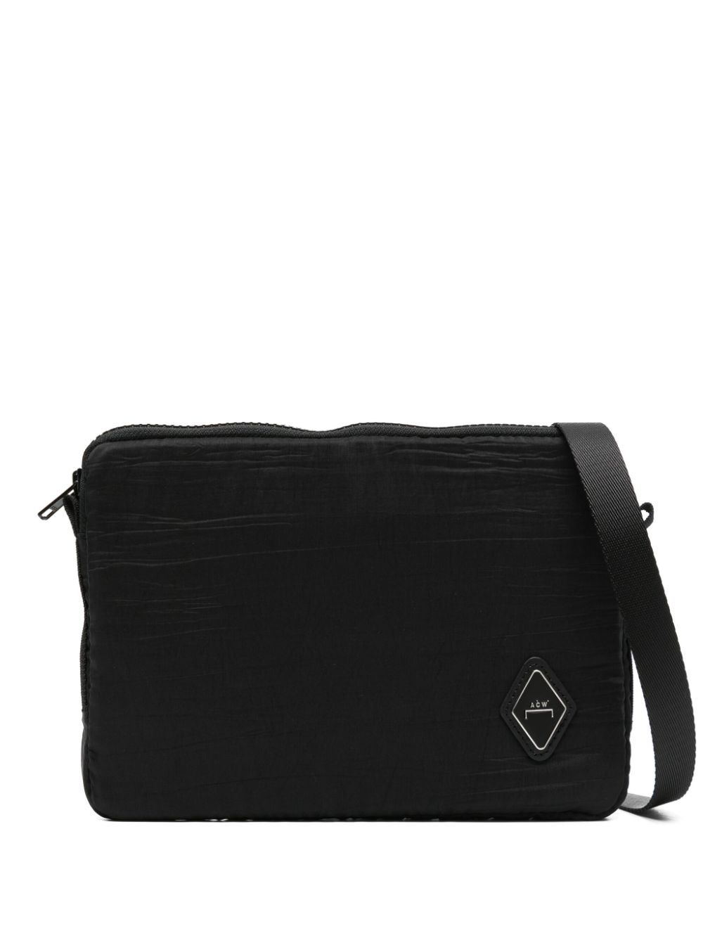 A-COLD-WALL* Diamond Kuriertasche mit Logo-Schild - Schwarz von A-COLD-WALL*