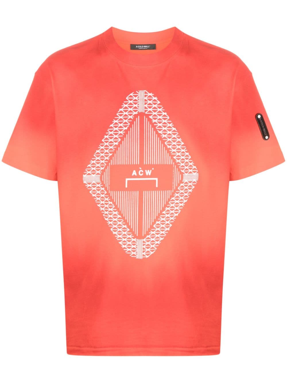 A-COLD-WALL* T-Shirt mit Farbverlauf-Optik - Orange von A-COLD-WALL*