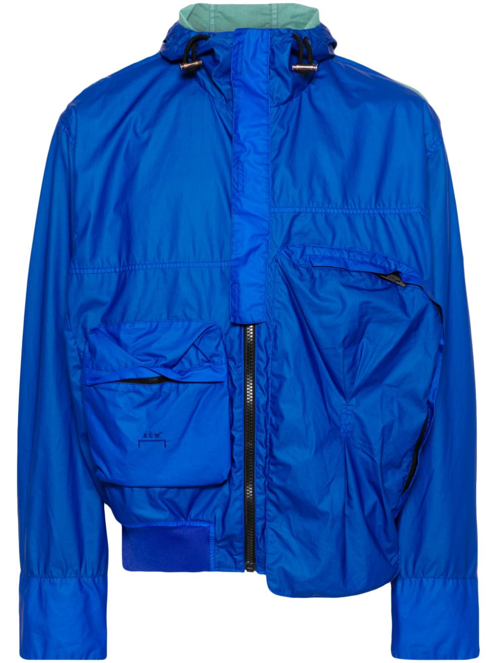 A-COLD-WALL* Kapuzenjacke mit Logo-Stickerei - Blau von A-COLD-WALL*