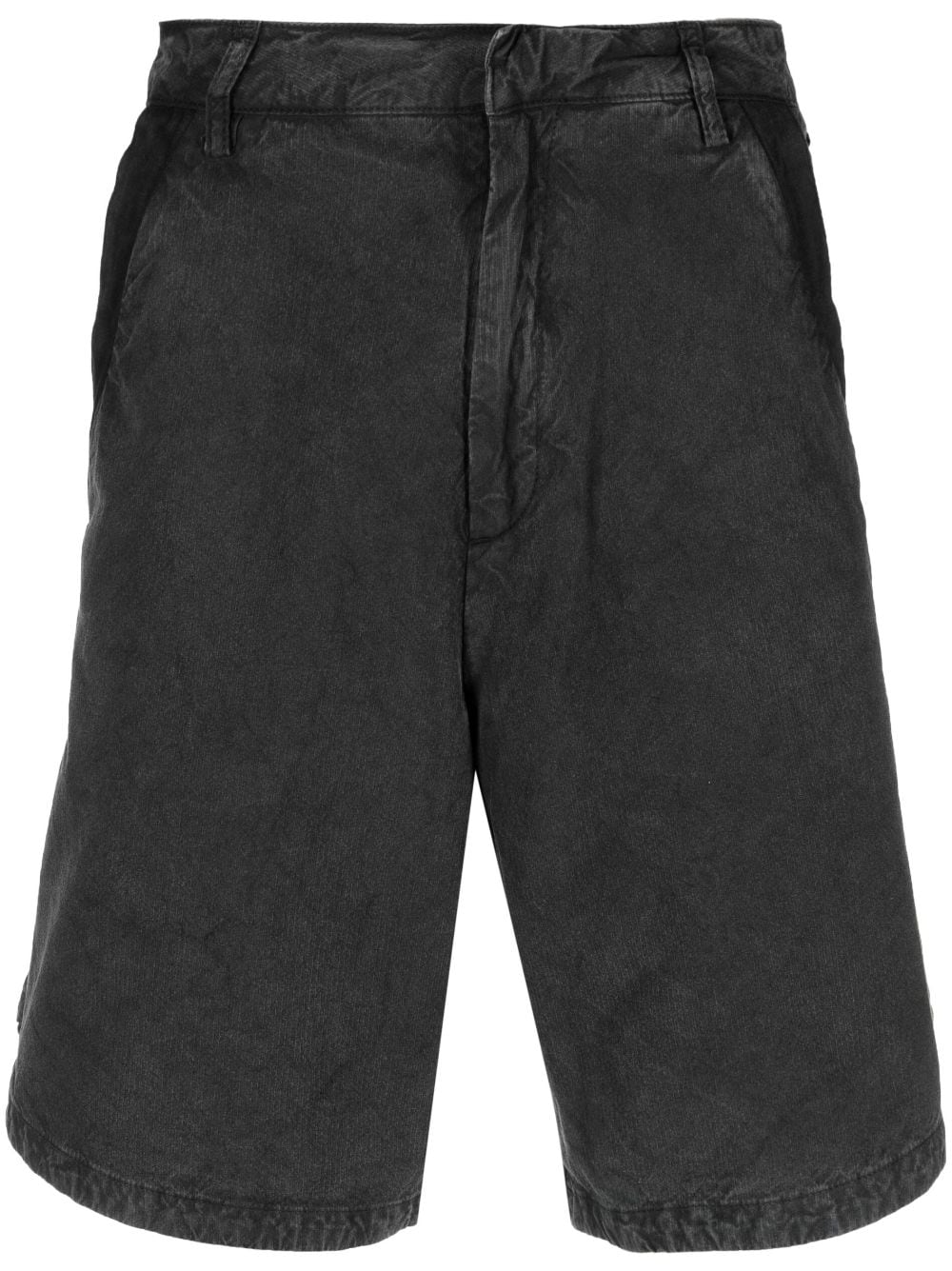 A-COLD-WALL* Knielange Shorts mit Logo-Patch - Grau von A-COLD-WALL*