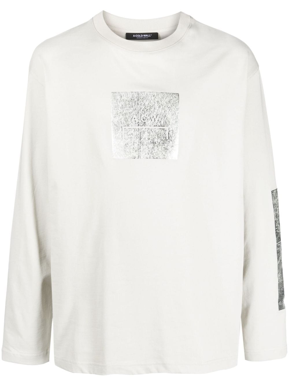 A-COLD-WALL* Langarmshirt mit Metallic-Print - Nude von A-COLD-WALL*