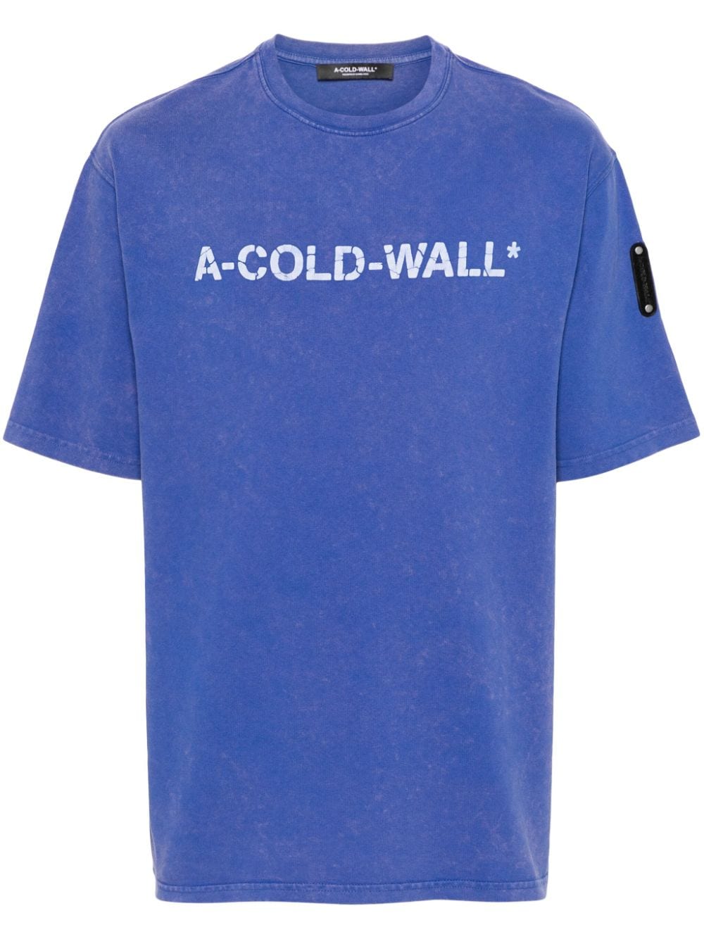 A-COLD-WALL* Overdye Logo T-Shirt - Blau von A-COLD-WALL*