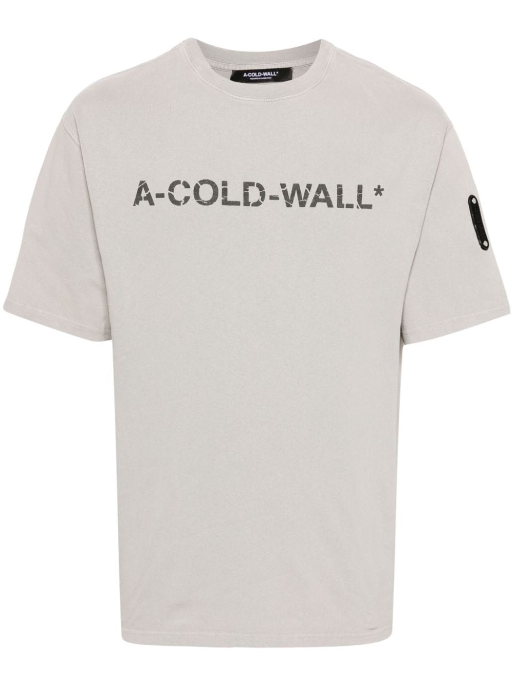 A-COLD-WALL* Overdye T-Shirt mit Logo-Print - Grau von A-COLD-WALL*