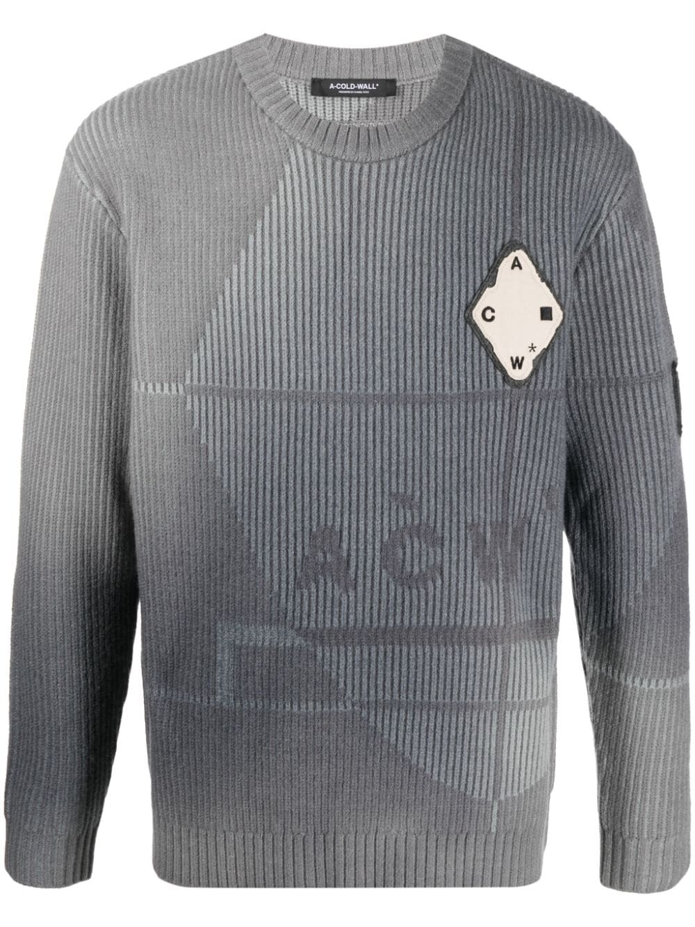 A-COLD-WALL* Pullover mit Spray-Effekt - Grau von A-COLD-WALL*