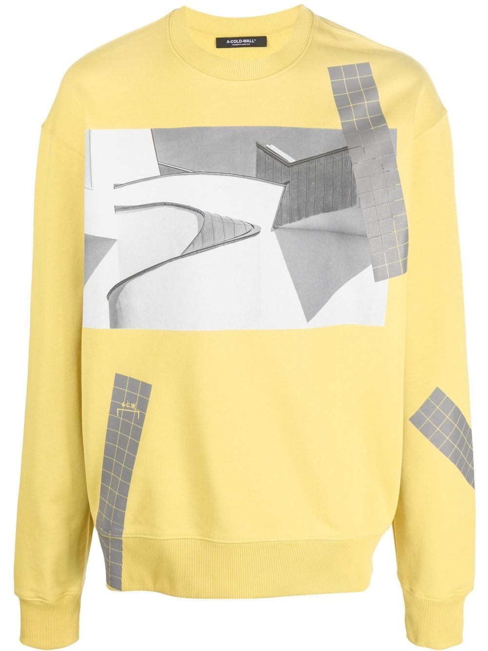 A-COLD-WALL* Sweatshirt mit grafischem Print - Gelb von A-COLD-WALL*