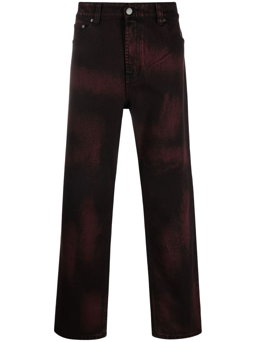 A-COLD-WALL* Straight-Leg-Jeans mit hohem Bund - Rot von A-COLD-WALL*