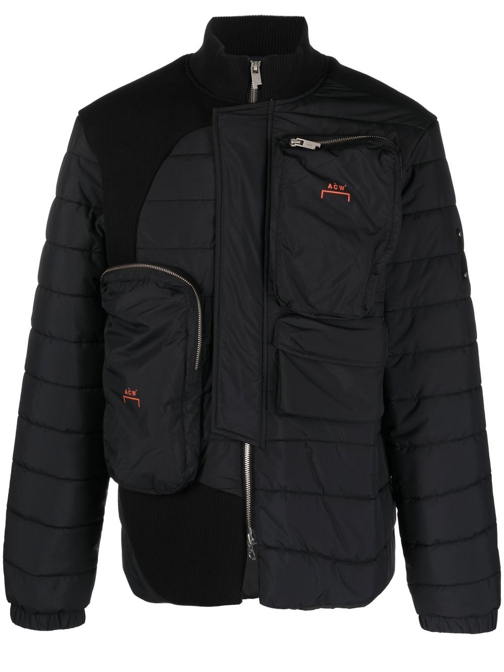 A-COLD-WALL* Asymmetrische Steppjacke - Schwarz von A-COLD-WALL*