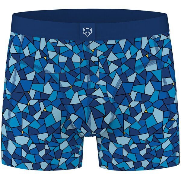 A-Dam Blaue Boxer-Briefs Messy Mosaic von A-Dam