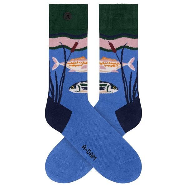 A-Dam Blaue Socken Blue Pond von A-Dam