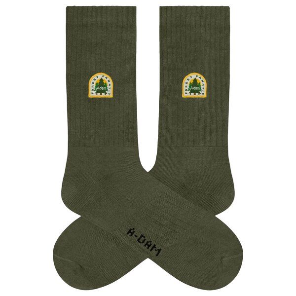 A-Dam Dunkelgrüne Socken Forest Fanatic von A-Dam