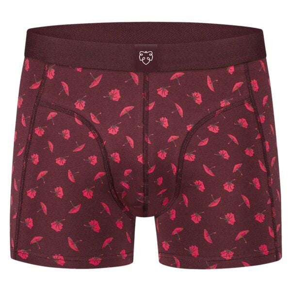 A-Dam Dunkelrote Boxer-Briefs Umbrellas von A-Dam