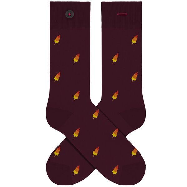 A-Dam Dunkelrote Socken Burgundy Rockets von A-Dam