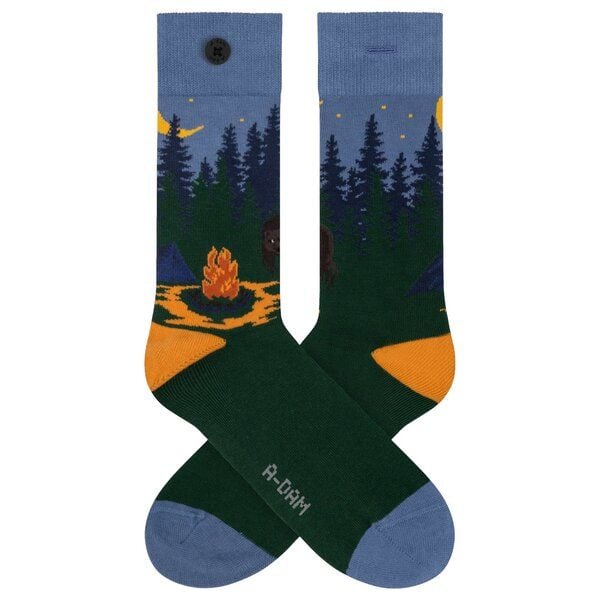 A-Dam Grüne Socken Green Camp Trip von A-Dam