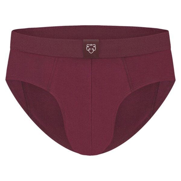 A-Dam Herren-Slip Burgundy Solid von A-Dam