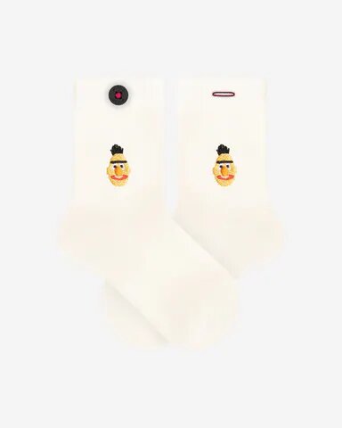 A-Dam Kinder Socken mit Stickerei. Sesamstrassen Motiv - 2er Pack von A-Dam