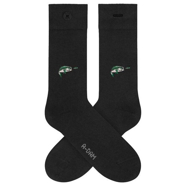 A-Dam Schwarze Socken Black Fish von A-Dam