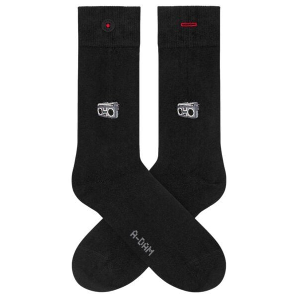 A-Dam Schwarze Socken Stereo von A-Dam