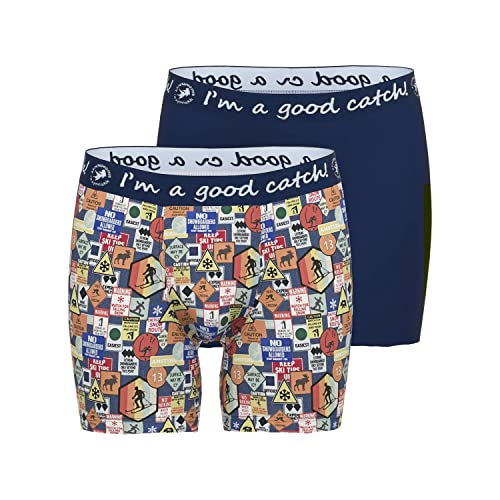 A FISH NAMED FRED 2er Pack Herren Long Pants Boxershort Unterwäsche Schilder, Grösse:XL, Farbe:Design 04 A FISH NAMED FRED 2er Pack Herren Long Pants Boxershort Unterwäsche Schilder, Grösse:XL, Farbe:Design 04 von A FISH NAMED FRED